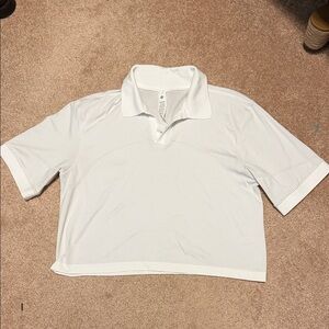 Lululemon Athletica cropped tennis polo size 8